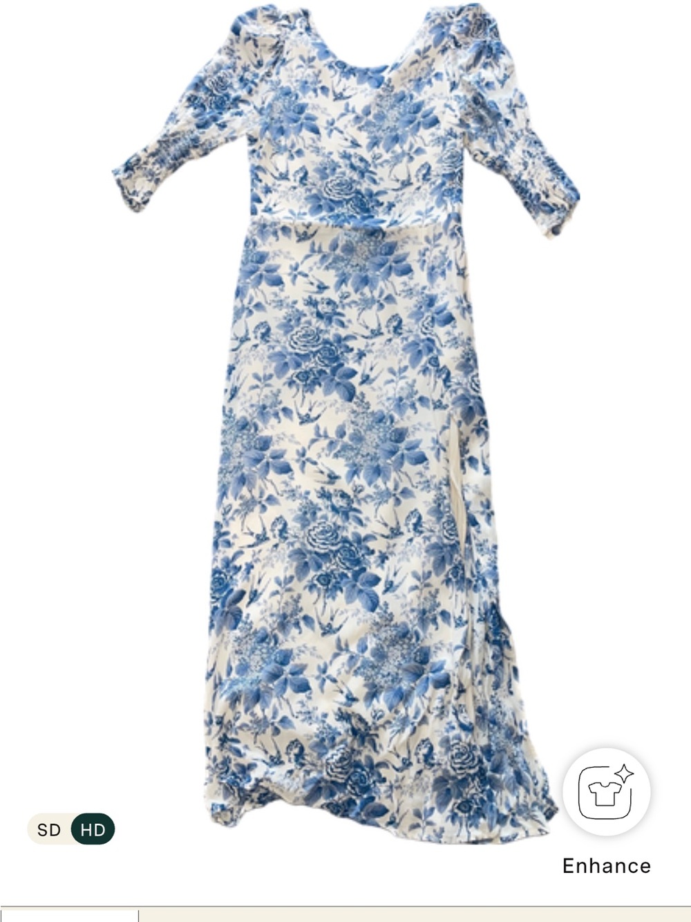 Reformation Blue and White Floral Maxi Dress